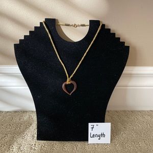 VINTAGE necklace with heart pendant